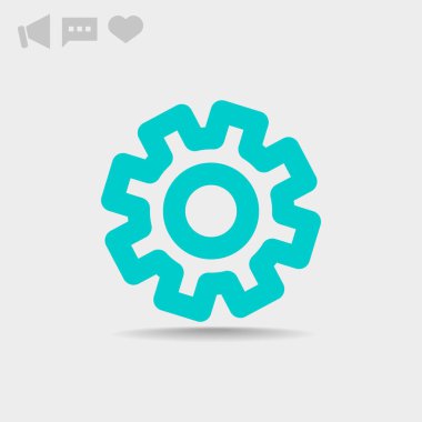 Tek yönlü dişli basit simgesini