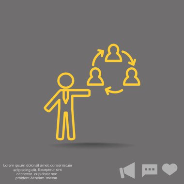 insanlar web simgesi grubudur. Vektör tasarımı