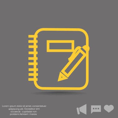 Not defteri üzerine kalem