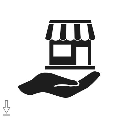 Dükkanı web simgesi. 