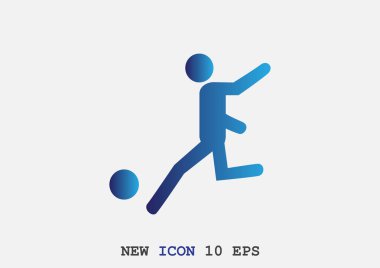 Futbol oyuncu siluet