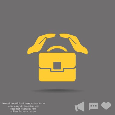 Evrak Çantası'nı basit simgesi