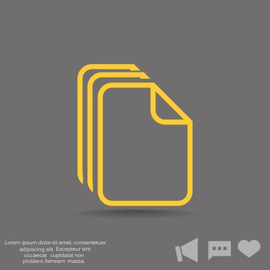 Dosyaları veya belgeleri web simgesi