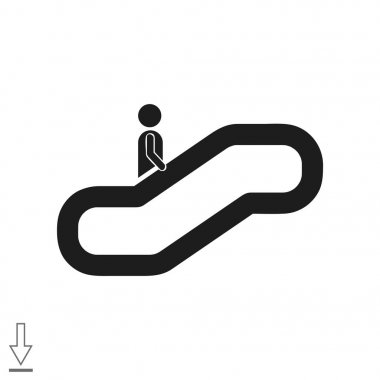 Yürüyen merdiven web simgesi