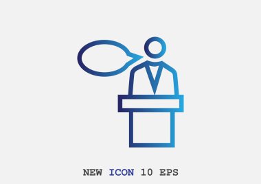 hoparlör simgesi silüeti