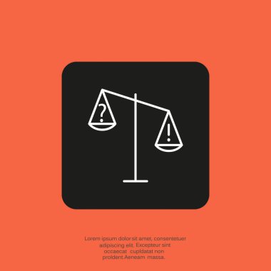 ölçekler web simgesi. 