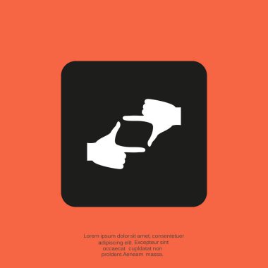 Objektif göz web simgesi