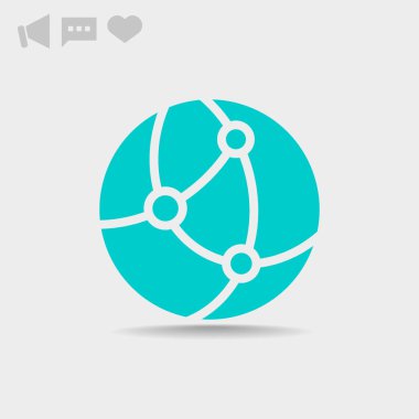 Dünya web simgesi. vektör tasarımı