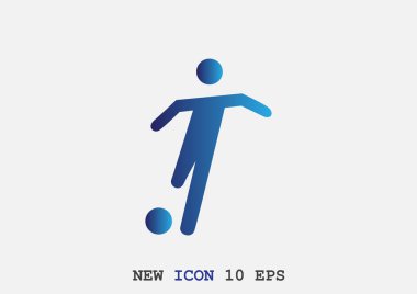 Futbol oyuncu siluet