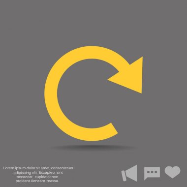 döndürme oklarını bir daire içinde 