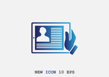 Kimlik bilgileri ile dijital tablet