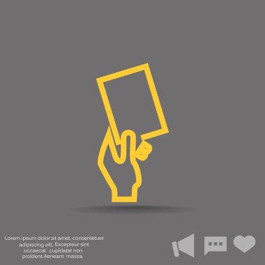 Futbol kartı elinde