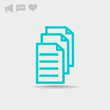 Dosyaları veya belgeleri web simgesi