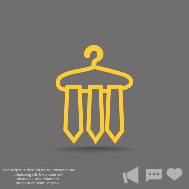 Kravatlar web simgesi. 