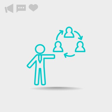 insanlar web simgesi grubudur. Vektör tasarımı