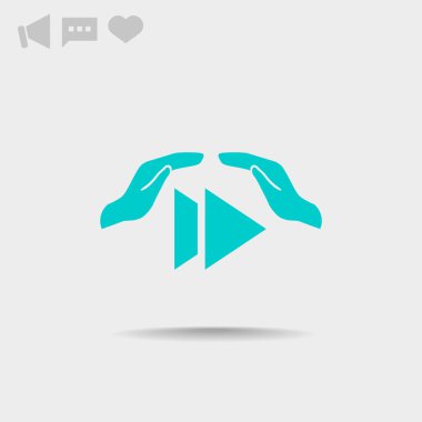 düğme web simgesi oynamak