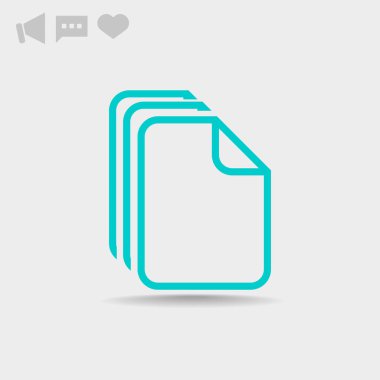 Dosyaları veya belgeleri web simgesi