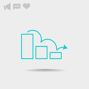 ölçek web simge üzerindeki oku. Vektör tasarımı