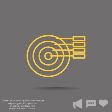 Yüzde kavramı yuvarlak web simgesi