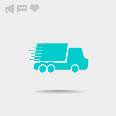 Nakliye ve teslimat web simgesi. vektör tasarımı