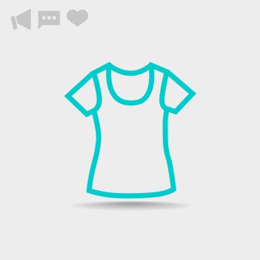 basit t-shirt simgesi