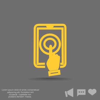 Dokunmatik ekran web simgesi