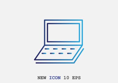 Basit dizüstü web simgesi