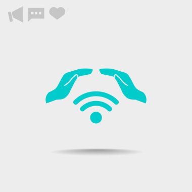 Kablosuz koruma simgesi