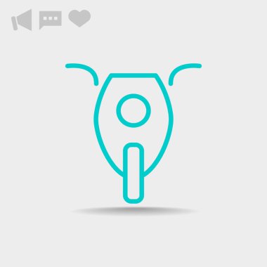 Basit web satırı motosiklet