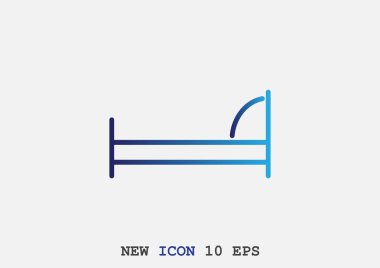 Basit yatak simgesi
