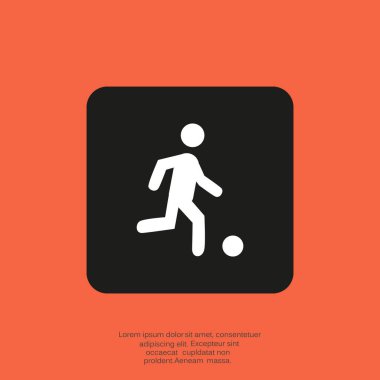 Futbol oyuncu siluet