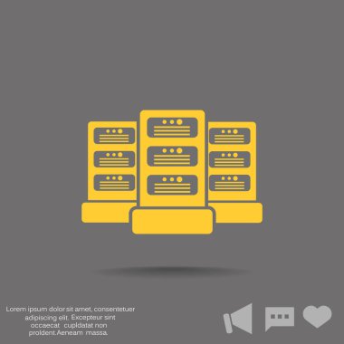 Veri sunucuları web simgesi