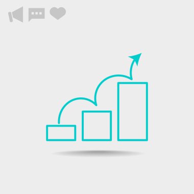 ölçek web simge üzerindeki oku. Vektör tasarımı