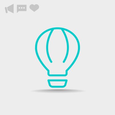 hava balonu basit simgesi