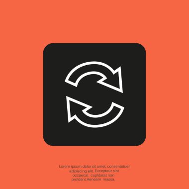 döndürme oklarını bir daire web simgesi. 