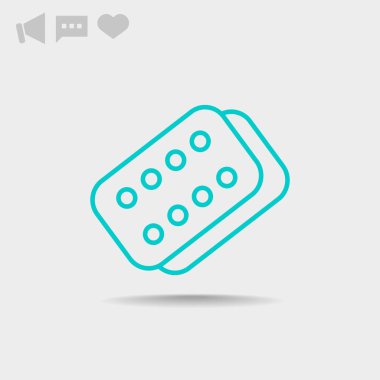 Bandaj sıva basit web simgesi