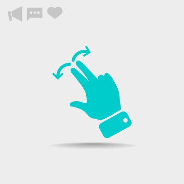 Dokunmatik ekran web simgesi