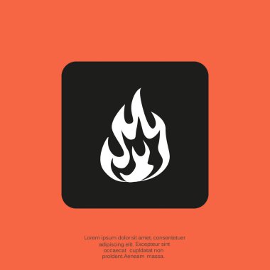 Yangın web simgesi. 
