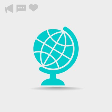 Dünya web simgesi. vektör tasarımı