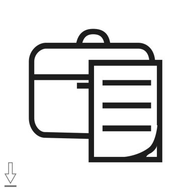 Evrak Çantası'nı basit simgesi