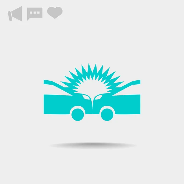 Icône accident de voiture — Image vectorielle