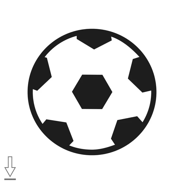 Веб-іконка футбольного м'яча — стоковий вектор