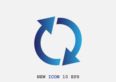 döndürme oklarını daire