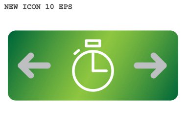 Stopwatch Düz Simgesi