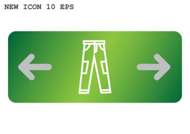 pantolon web simgesi. vektör tasarımı