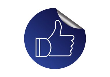  başparmak yukarı Web simgesi. vektör tasarımı          