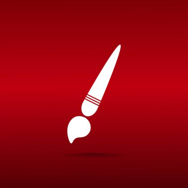 boya fırçası web simgesi. vektör tasarımı