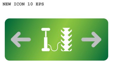 Hava pompası ve lastik web simgesi