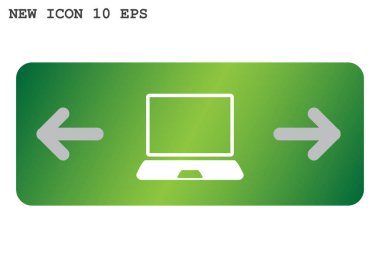 Basit dizüstü web simgesi