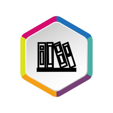 Kitap simgesi, vektör çizim yığını